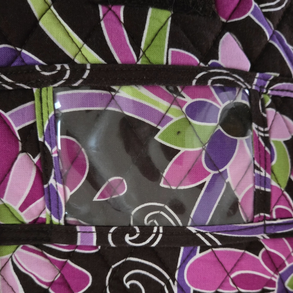 Vera Bradley 🎀 FLUTERBY Pink & Green Shoulder Bag, Crossbody Bag & Wristlet - Picture 8 of 10